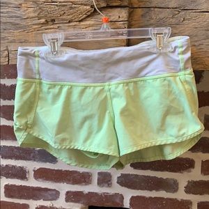 Lime green lulu shorts